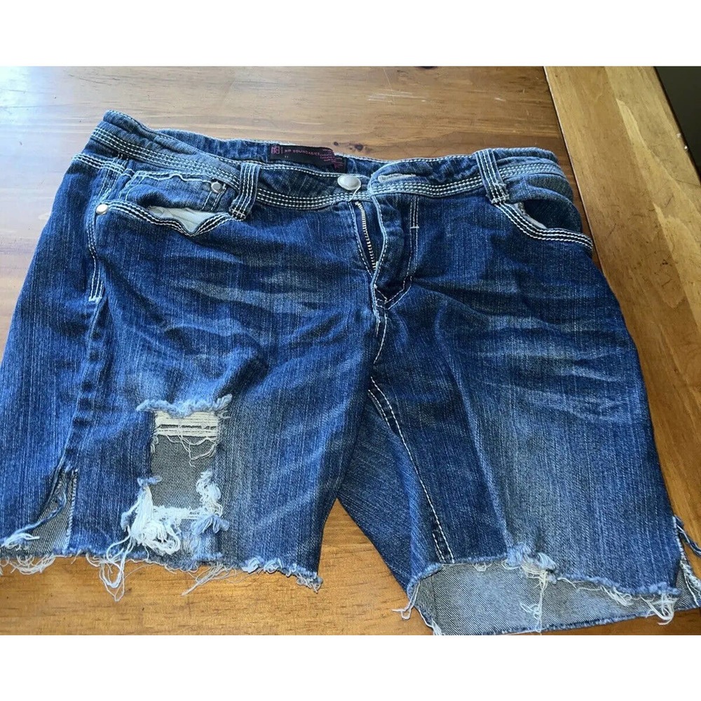 No Boundaries NOBO size 11 stretch blue Jean shorts
